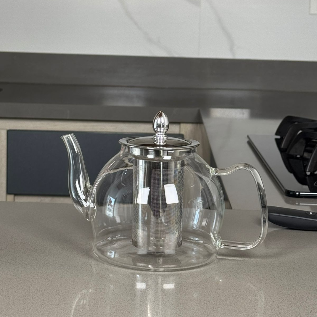 Tetera de vidrio 1200ml resistente al fuego
