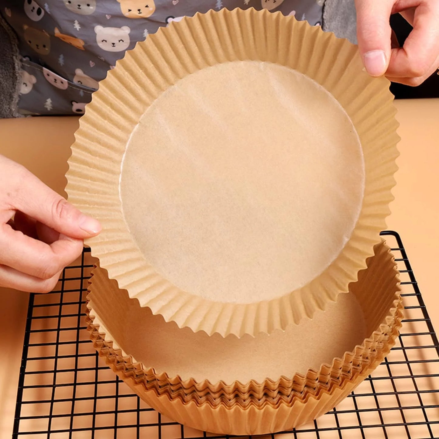 Moldes de papel para freidora x 100 unidades
