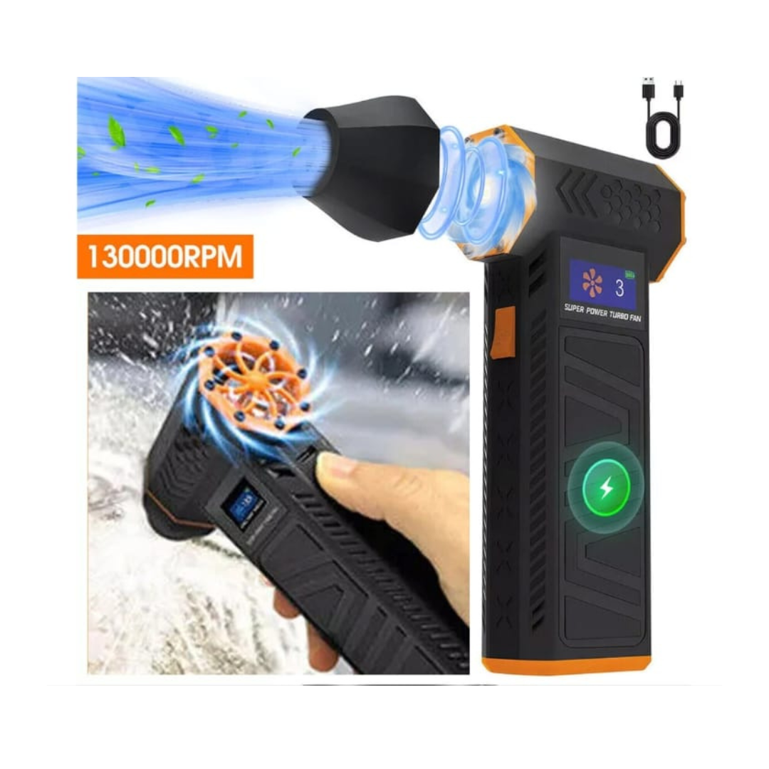 Soplador, aspiradora turbo portatil (power turbo fan)