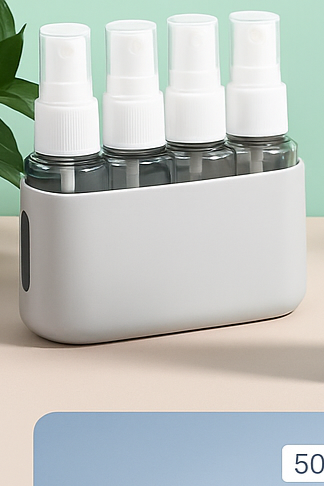 Set de botellas viajeras x4