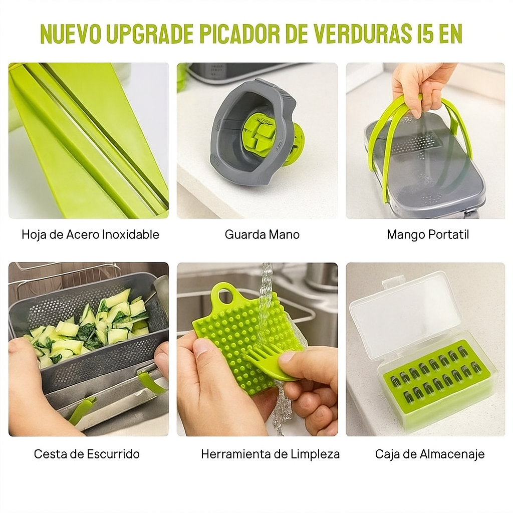 Rallador multifuncional de verduras