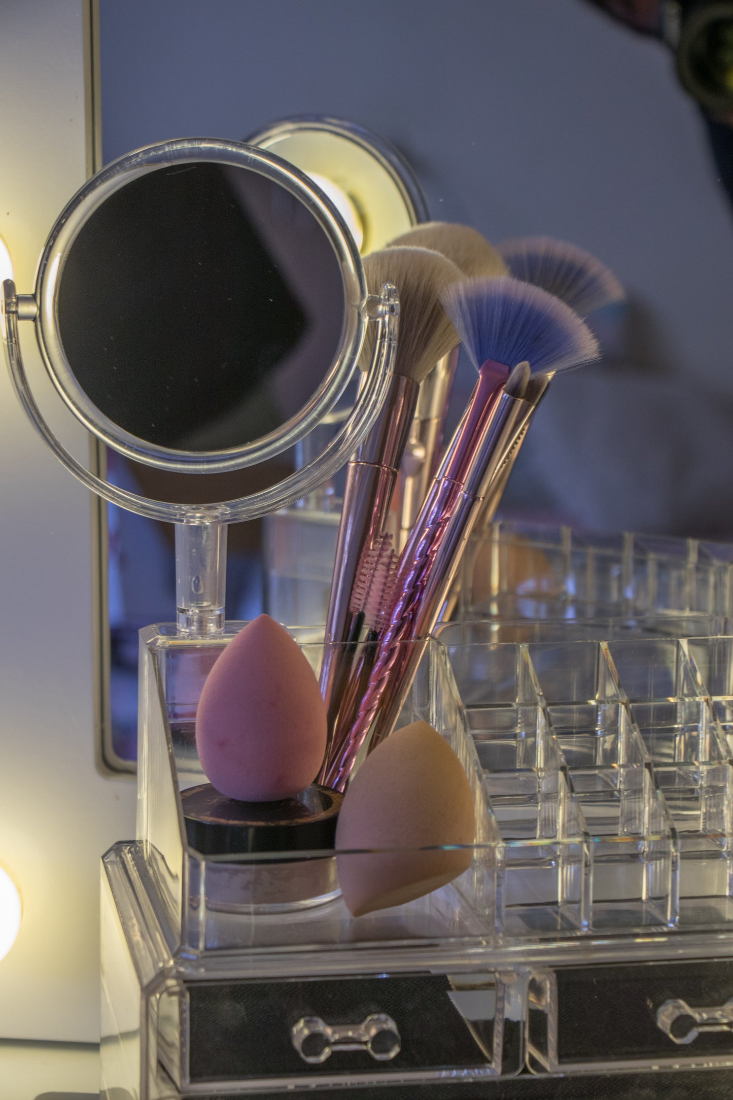 Organizador acrilico de maquillaje