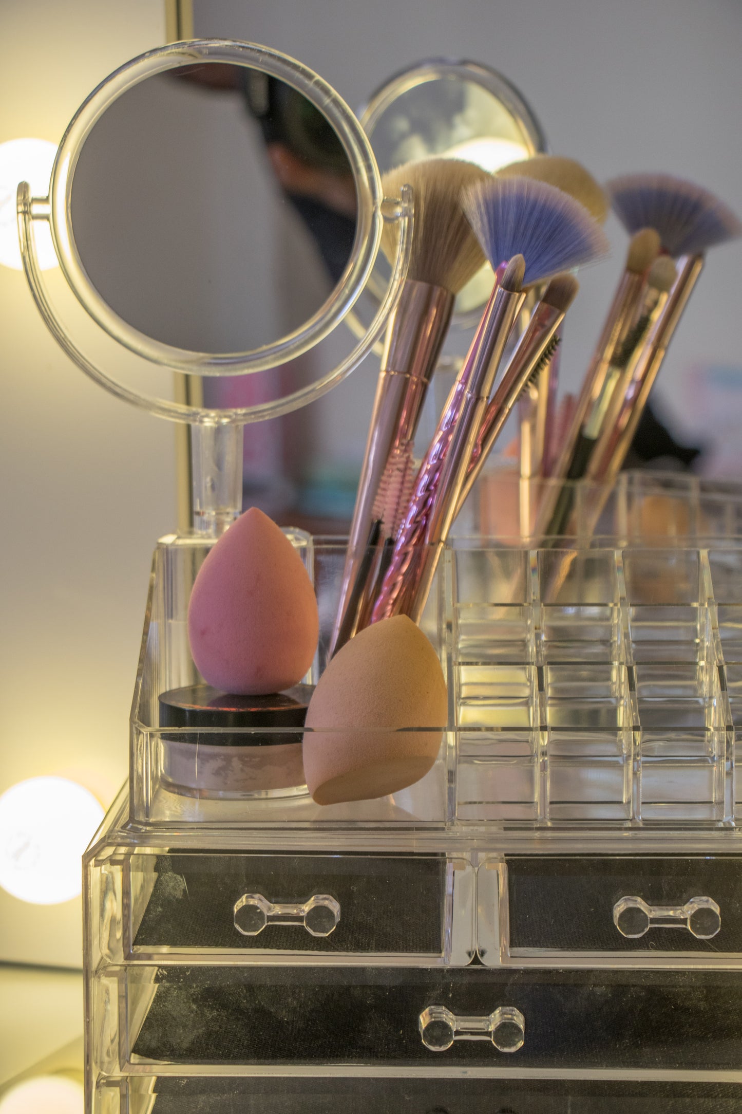 Organizador acrilico de maquillaje