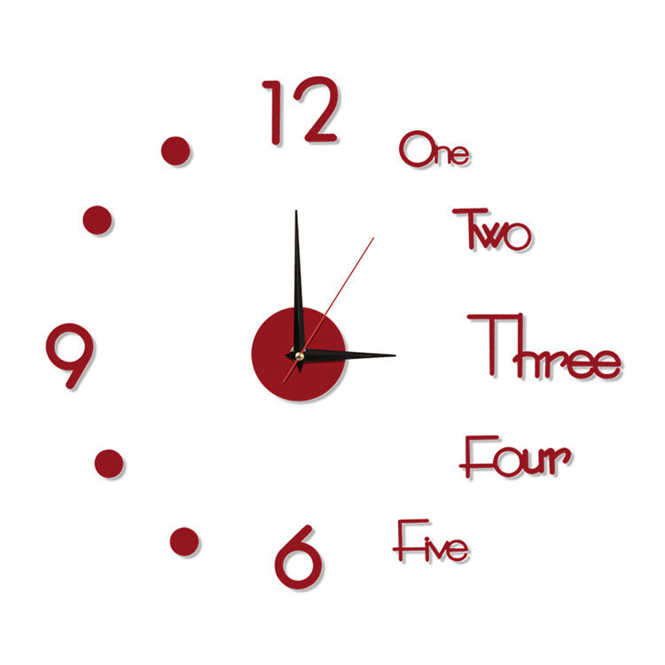 Reloj 3D mediano para pared
