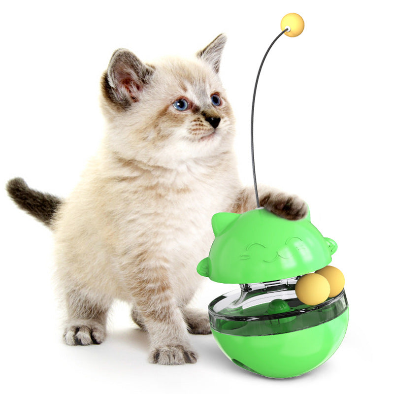 Juguete interactivo-Dispensador de alimentos para gatos