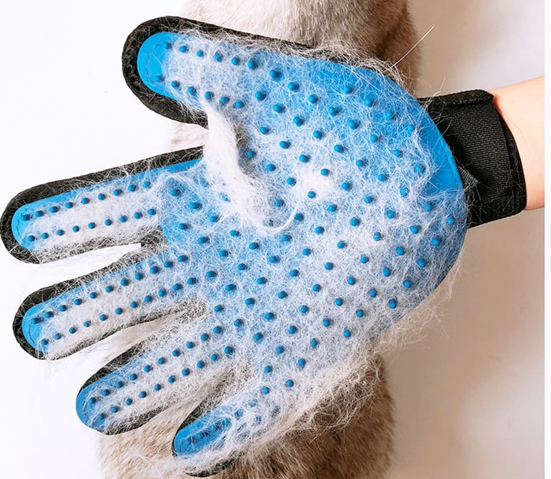 Guante removedor de pelos para mascotas
