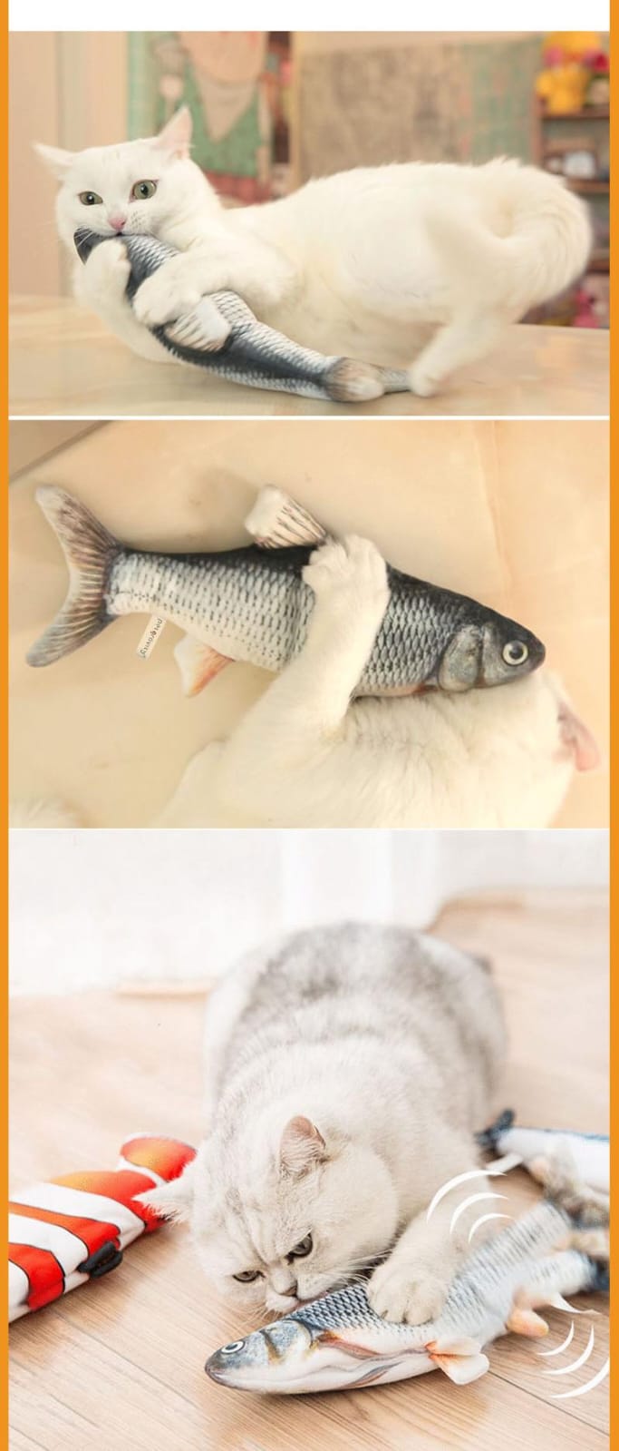 Pez eléctrico para gatos