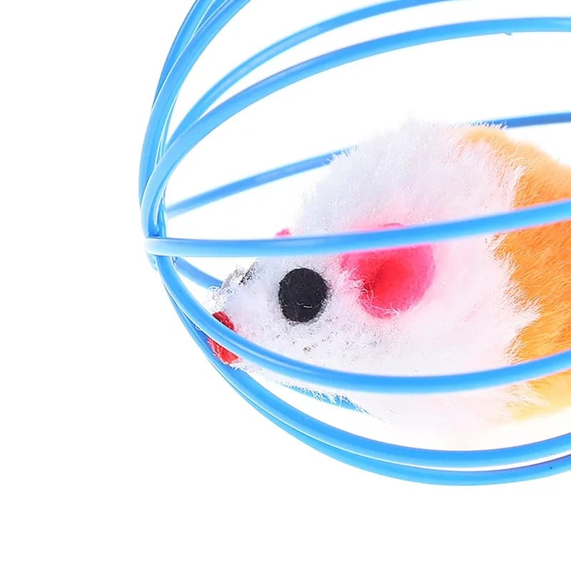 Pelota interactiva con raton para gatos
