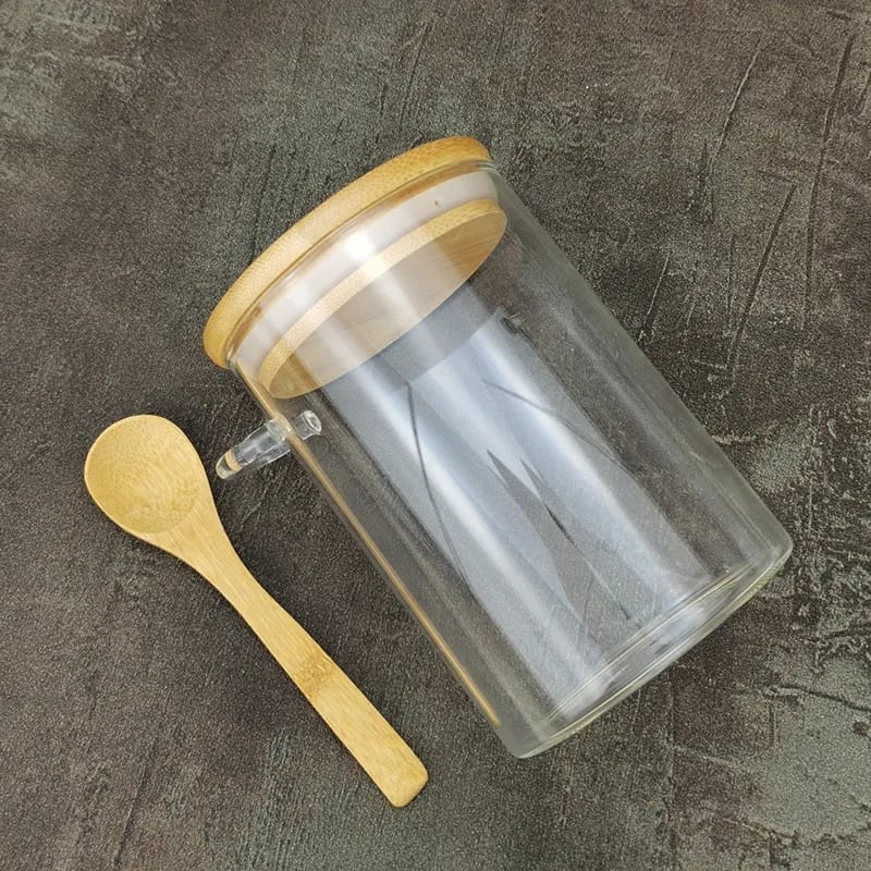 Recipiente redondo de vidrio 500ml