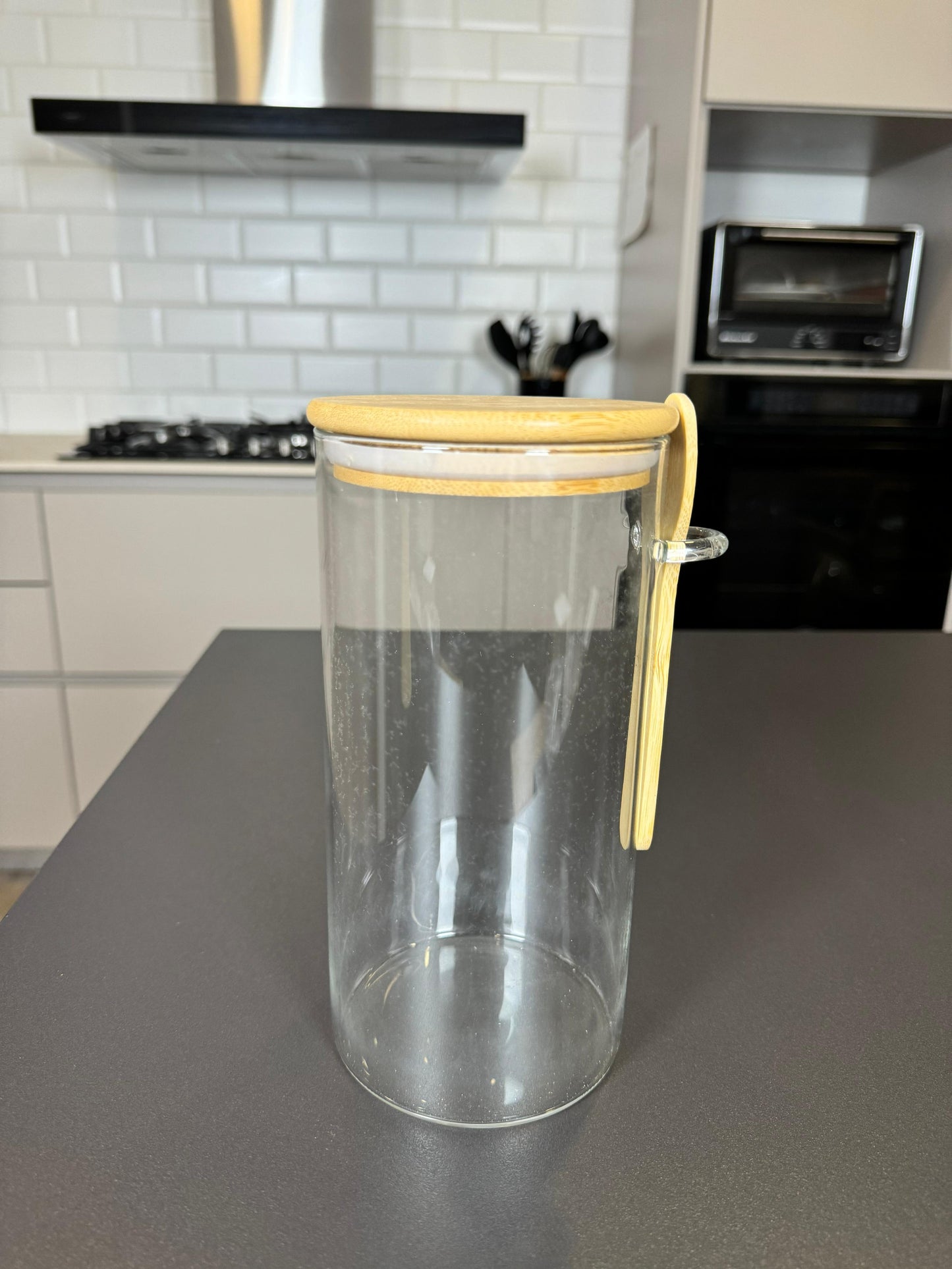 Recipiente redondo de vidrio 1100ml