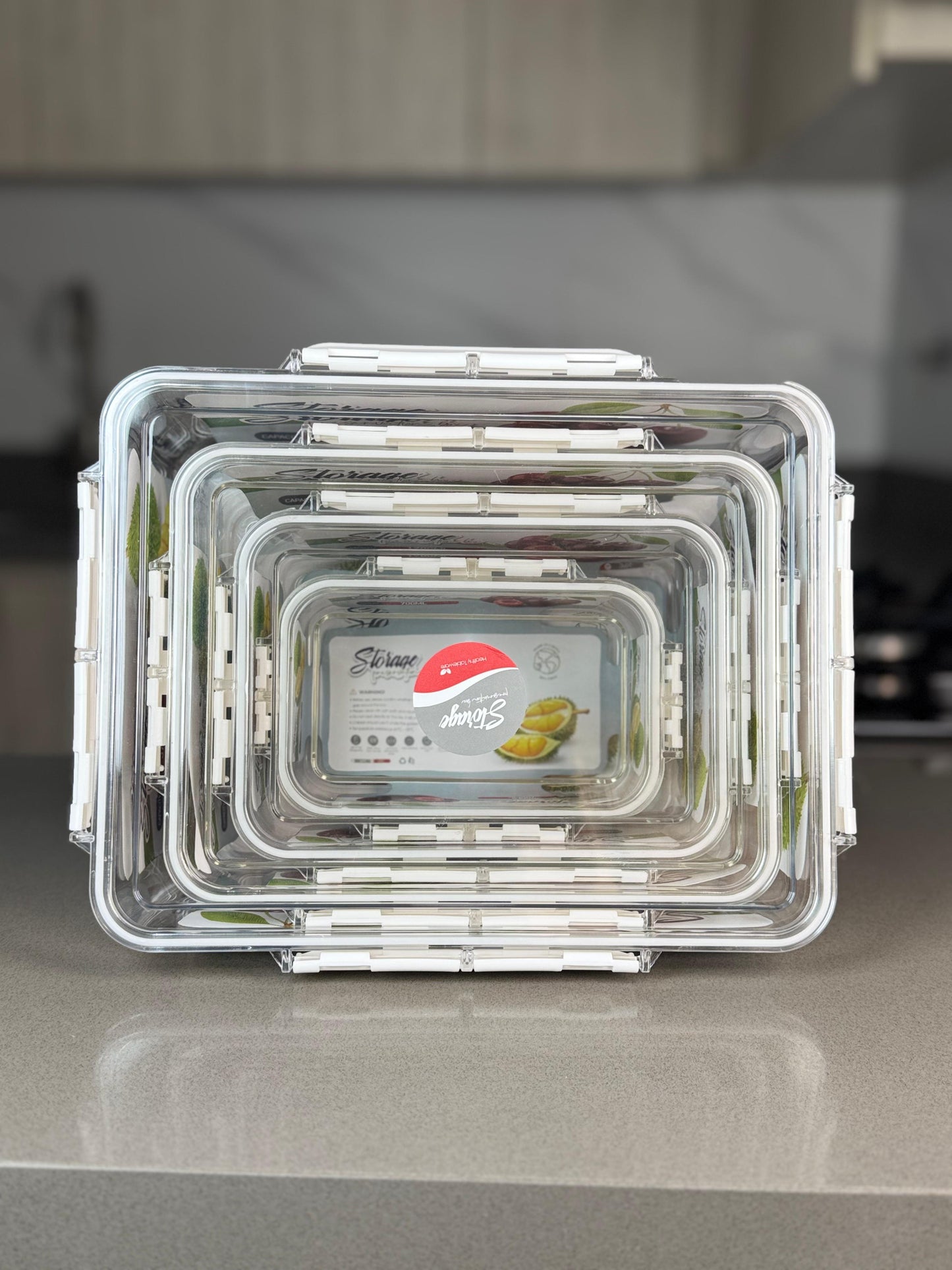 Set de contenedores para alimentos X4