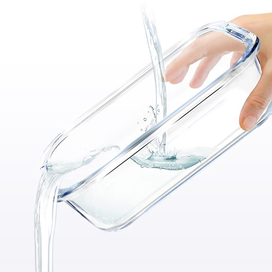 Set x3 refractarías-portacomidas de vidrio