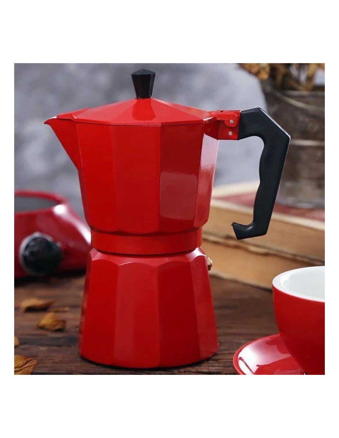 Cafetera moka en aluminio 300ml para 6 tazas