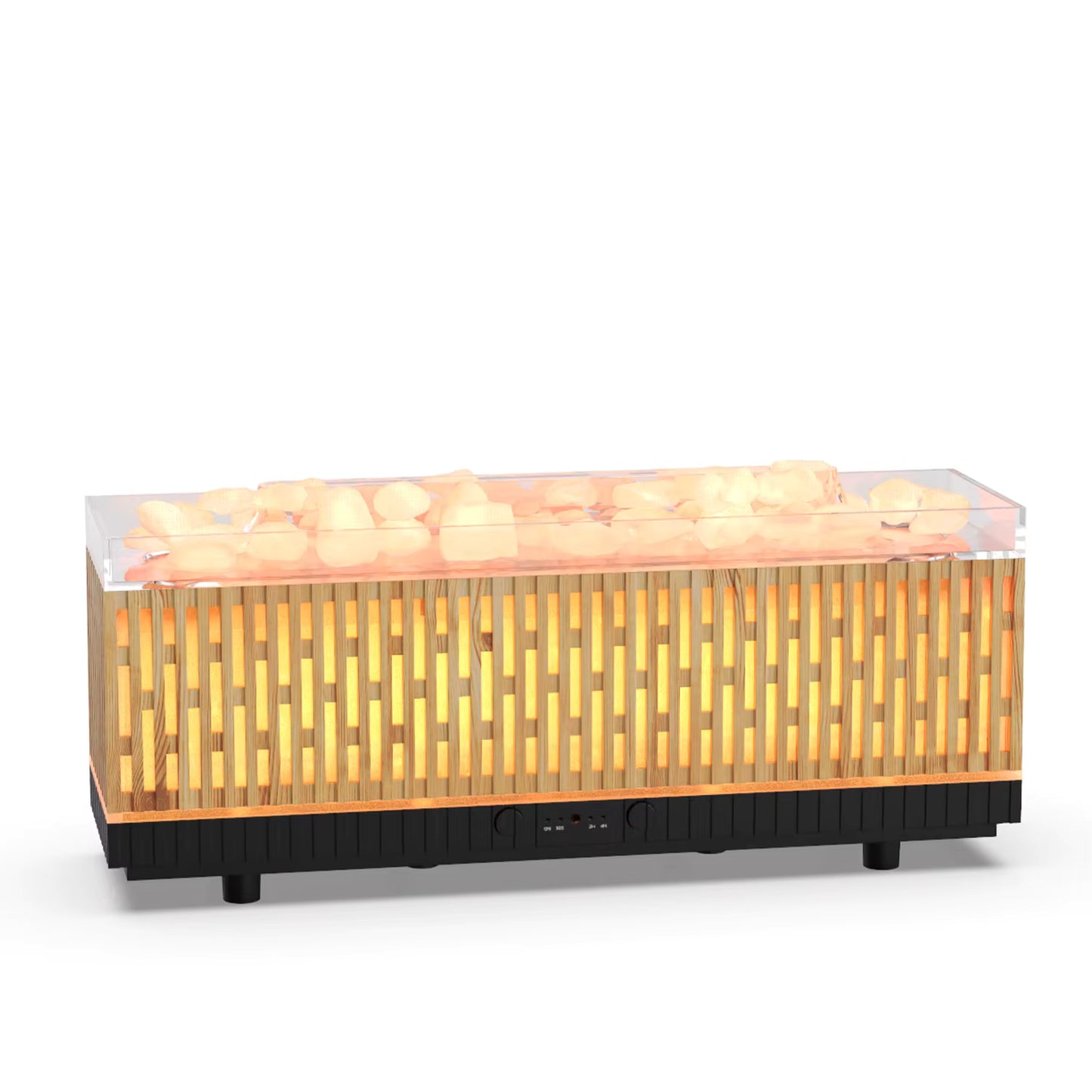 humidificador chimenea con piedras