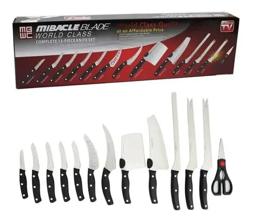 set de cuchillos x 13 piezas