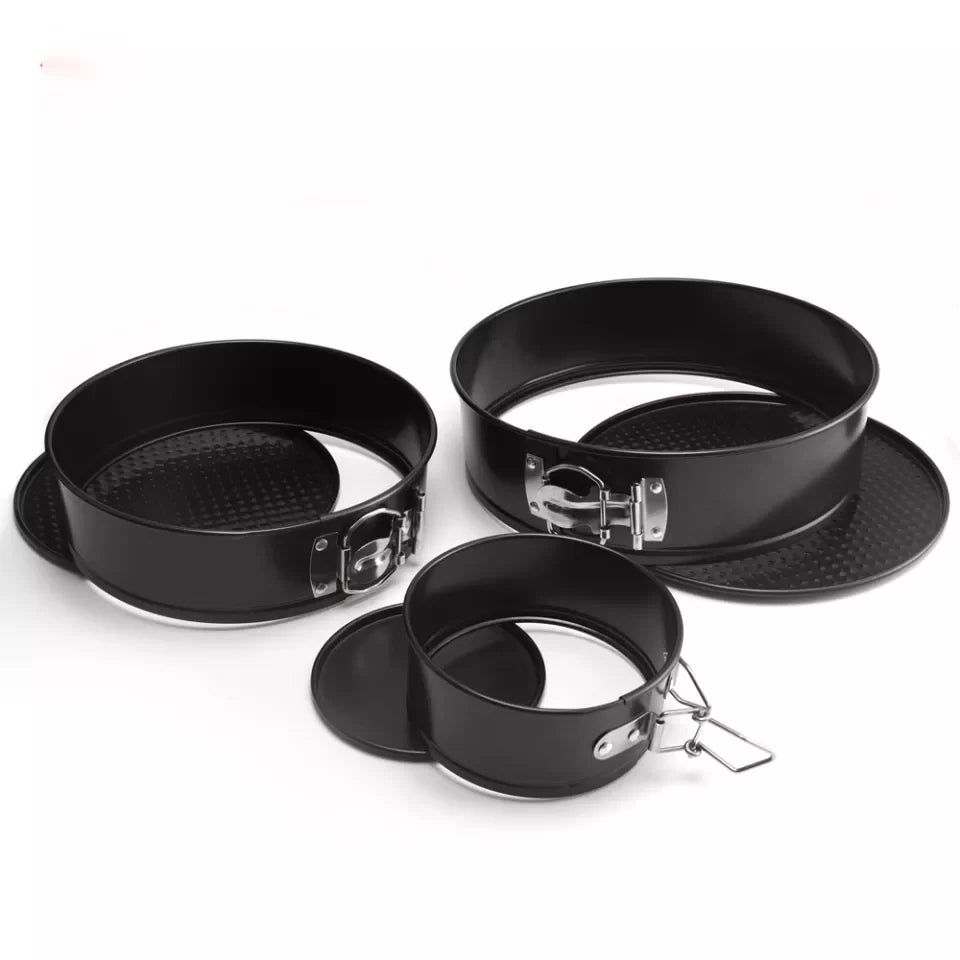 Set de moldes para tortas x3