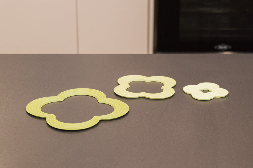 Individuales de silicona en forma de flor