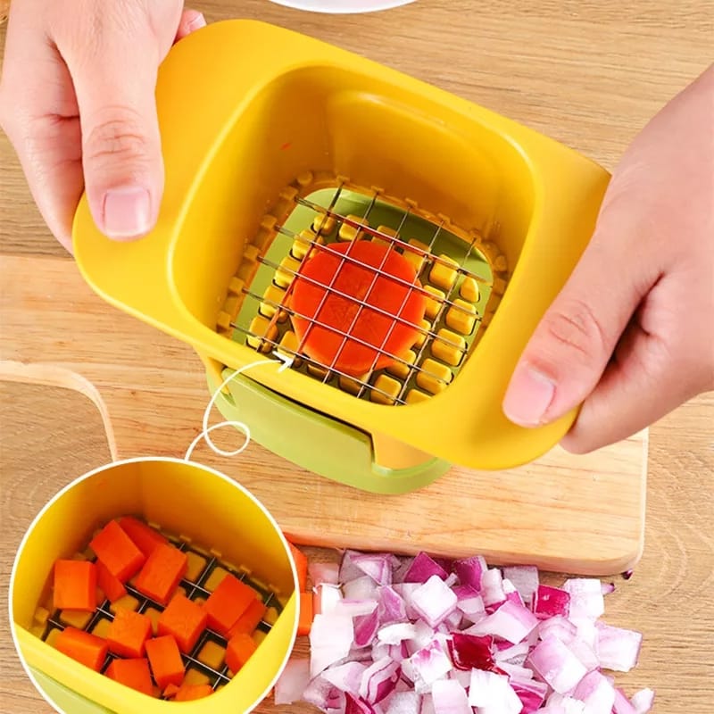 Cortador de verduras en cubo