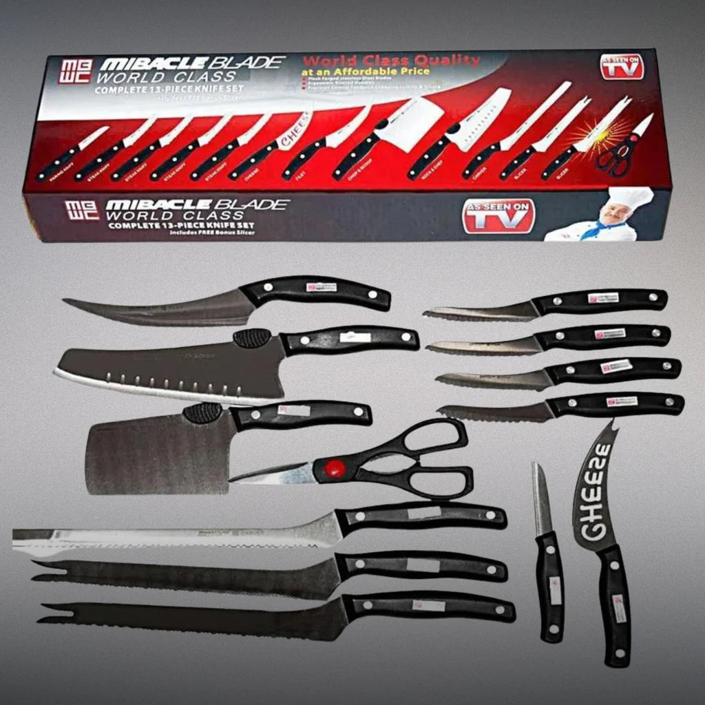 set de cuchillos x 13 piezas