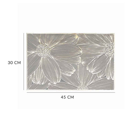 Individual rectangular flor