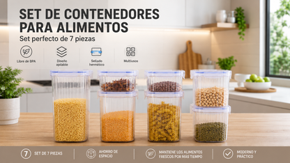Set de contenedores para granos x7