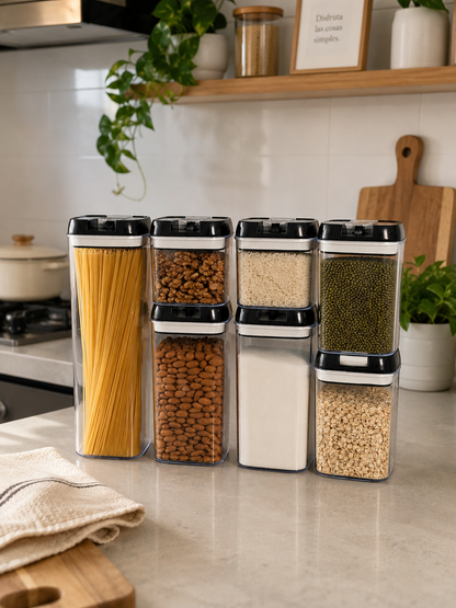 Set de recipientes para granos x7