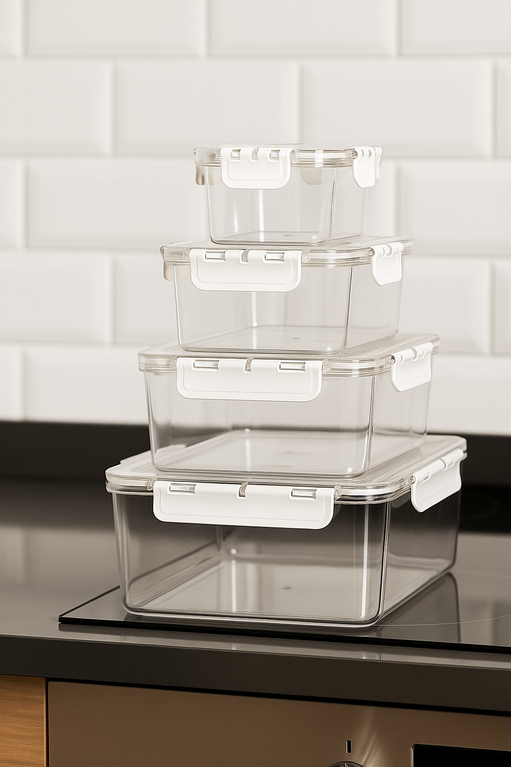 Set de contenedores para alimentos X4
