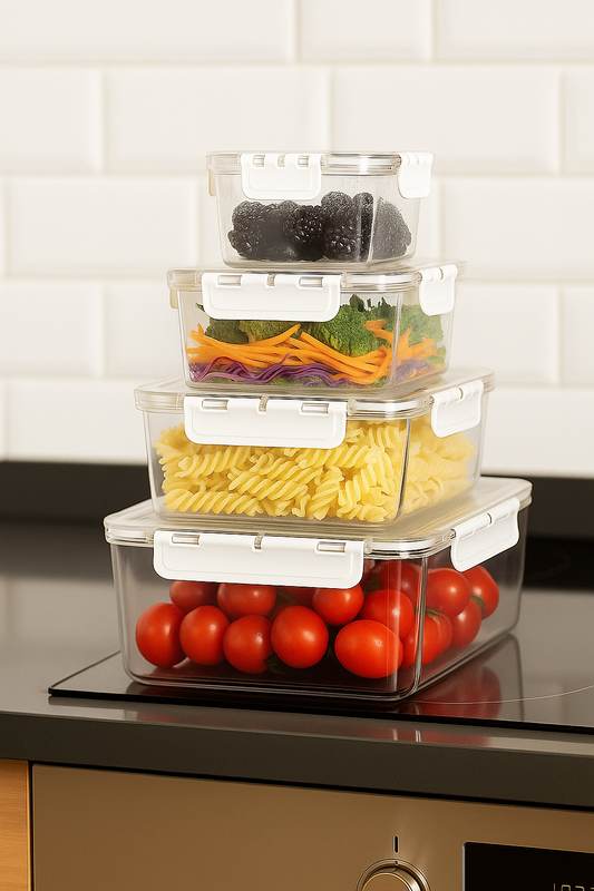Set de contenedores para alimentos X4