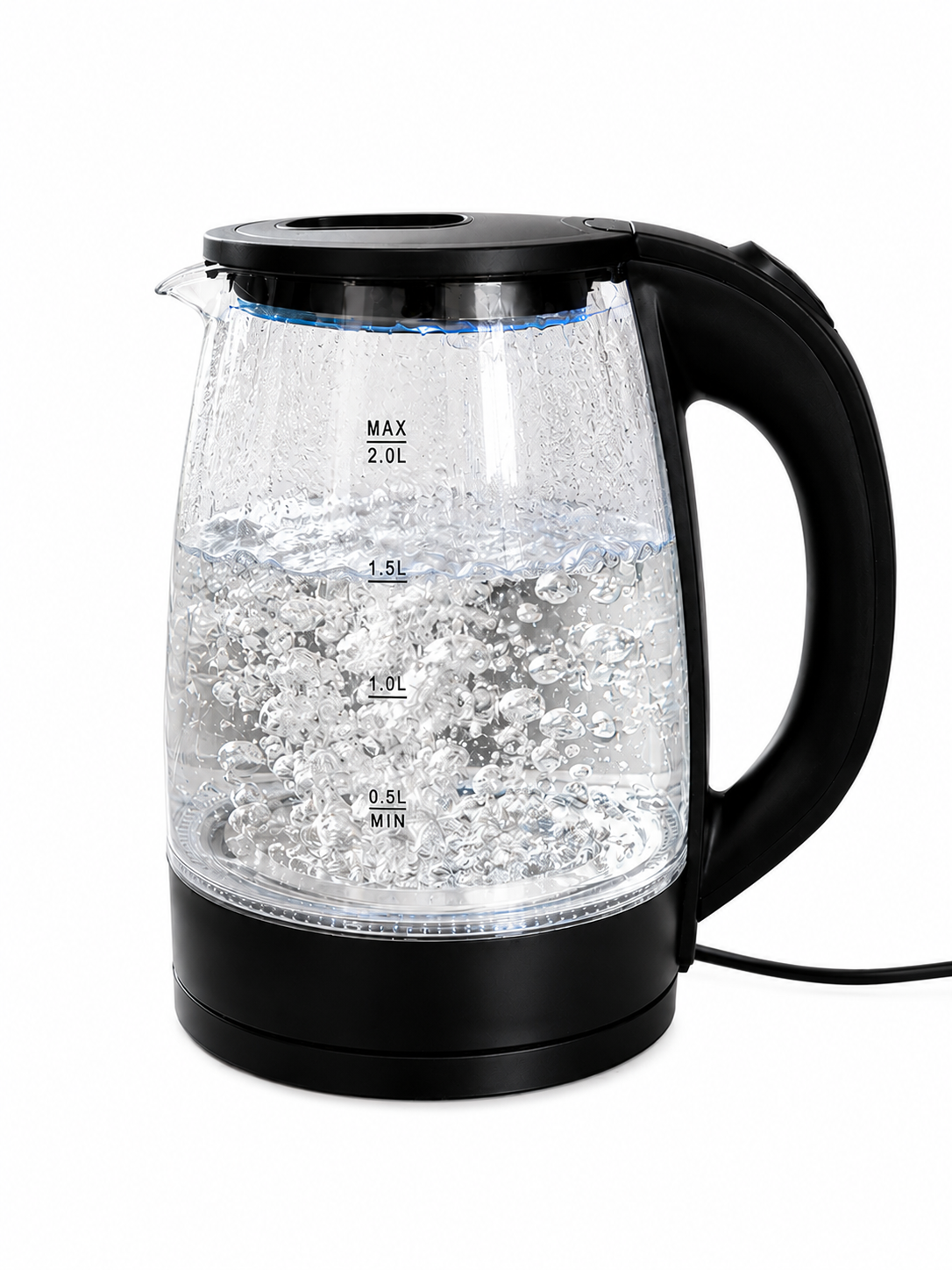 Tetera de vidrio eléctrica 2lt