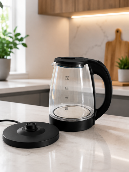 Tetera de vidrio eléctrica 2lt