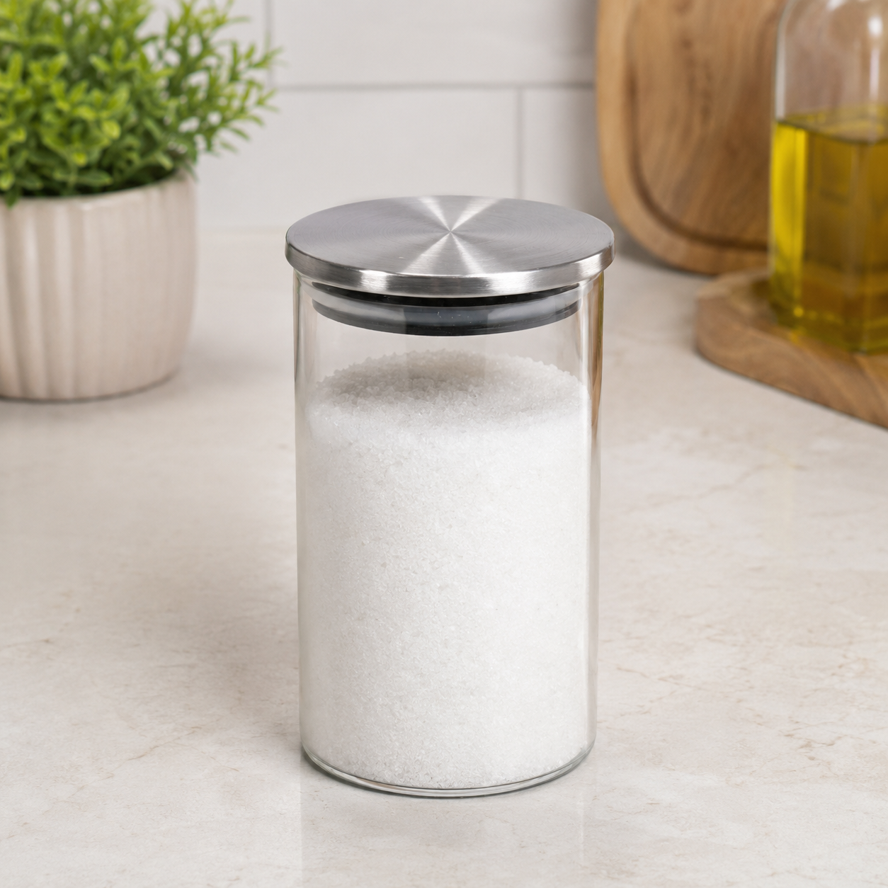 Recipiente redondo de vidrio 100ml
