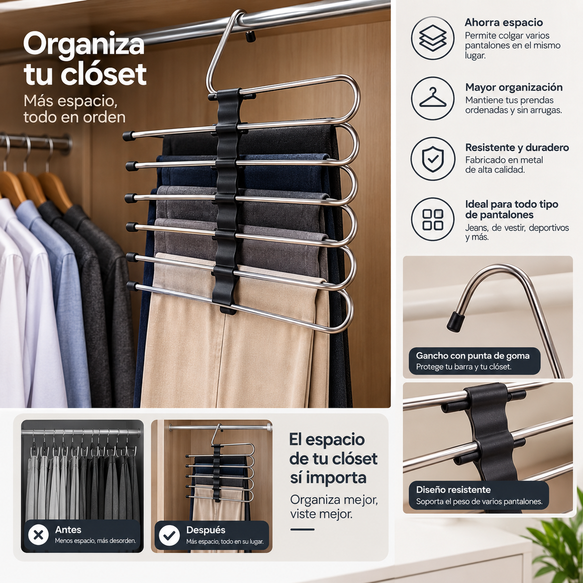Gancho para pantalón