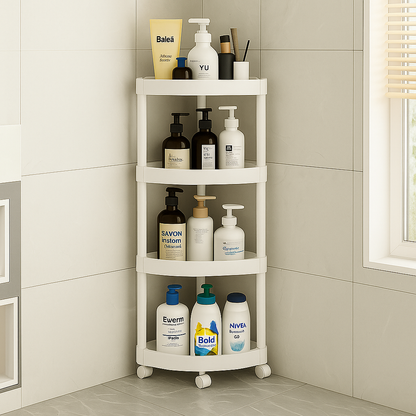 Repisa Esquinera con Ruedas – 4 Niveles