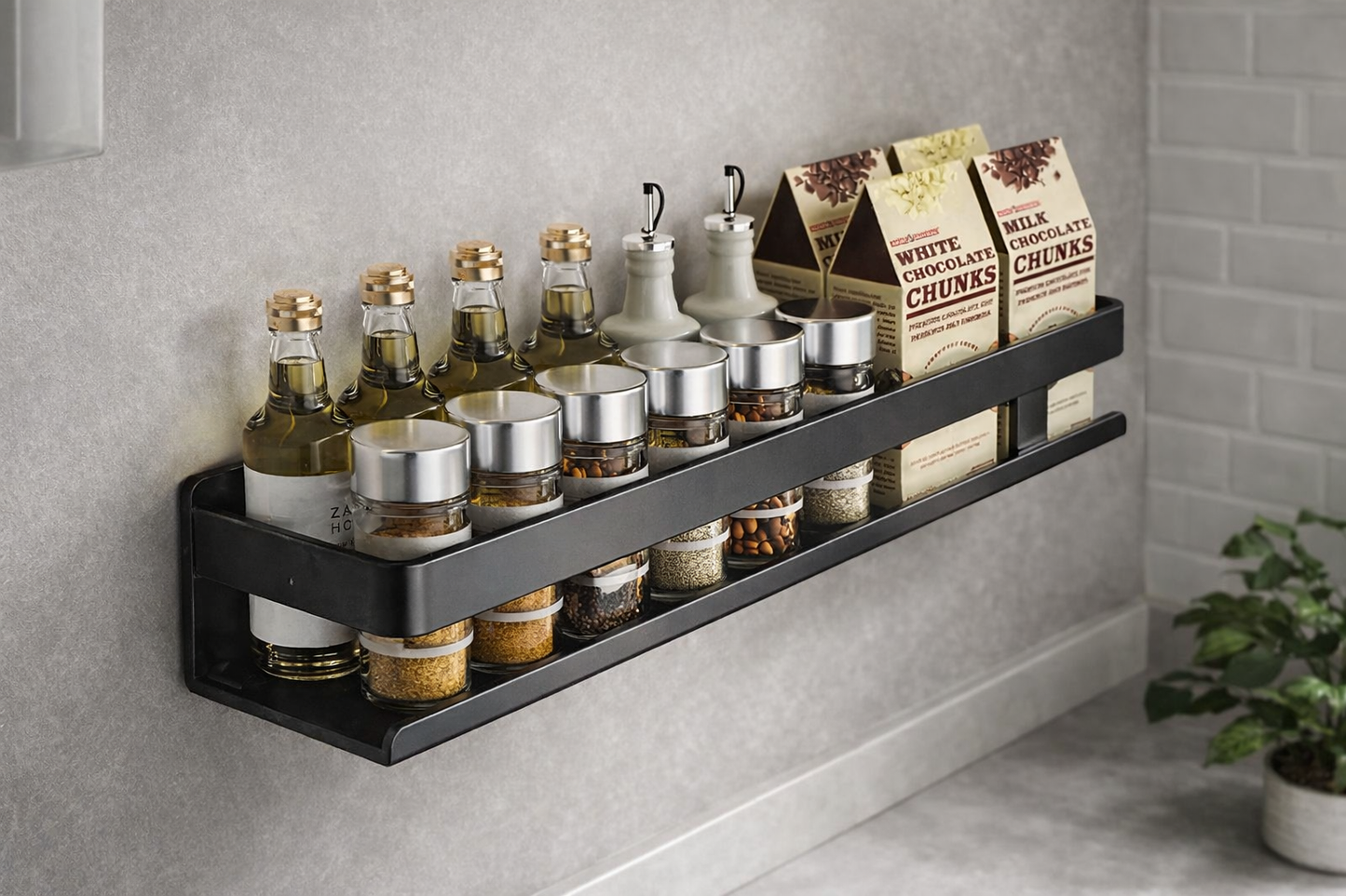 Repisa metalica para condimentos