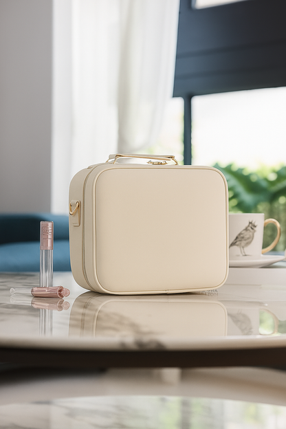 Organizador de cosmeticos con espejo led