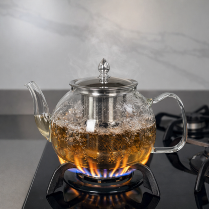 Tetera de vidrio 1200ml resistente al fuego