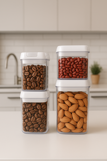 Set de Recipientes Herméticos para Cocina (4 piezas)