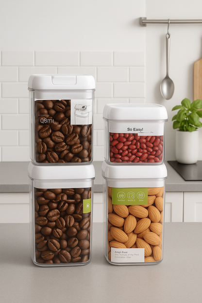 Set de Recipientes Herméticos para Cocina (4 piezas)
