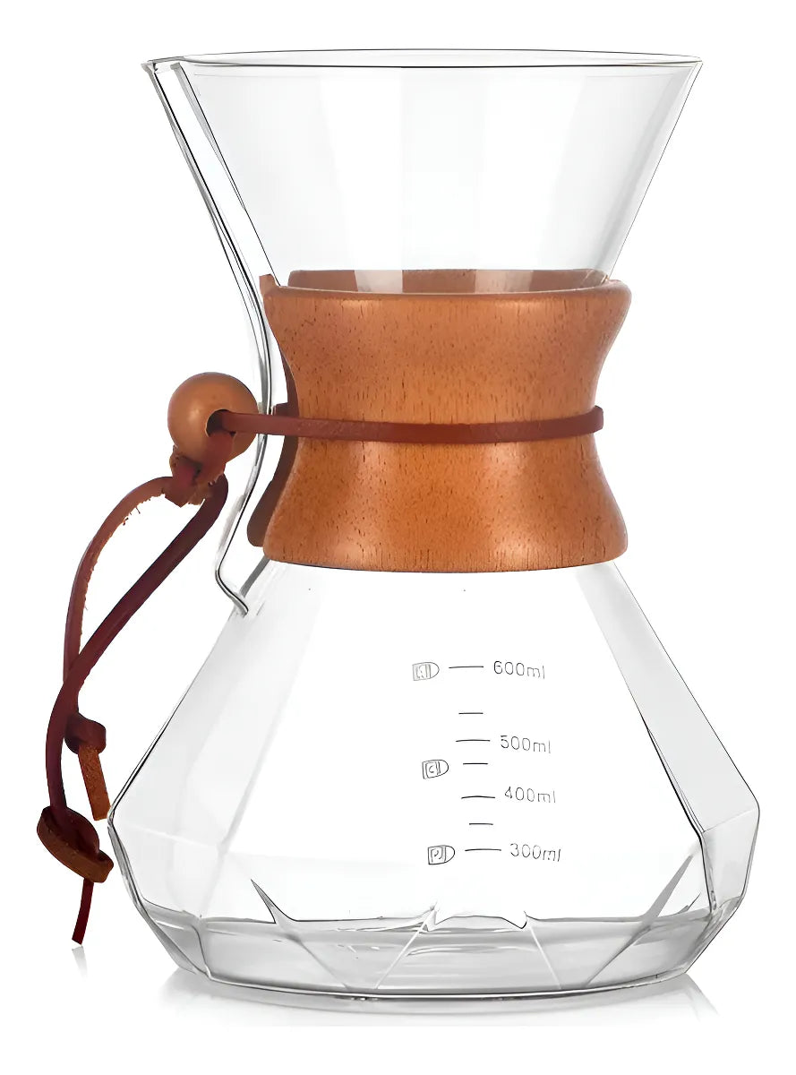 Cafetera chemex vidrio borosilicato 600ml