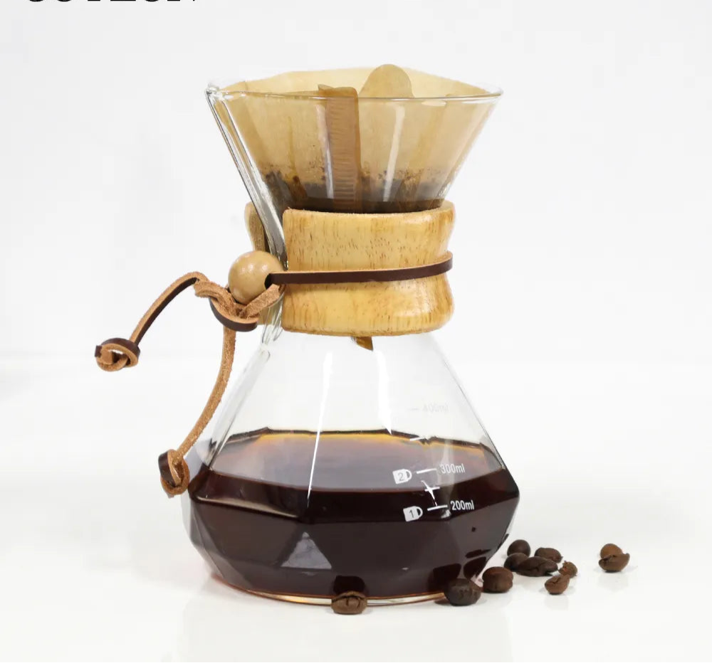 Cafetera chemex vidrio borosilicato 1000ml