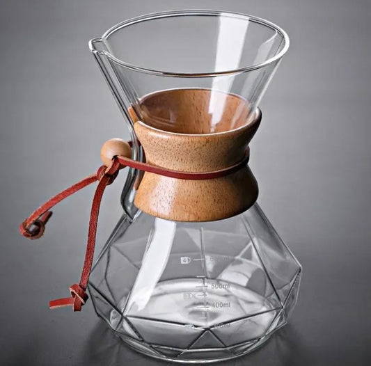 Cafetera chemex vidrio borosilicato 600ml