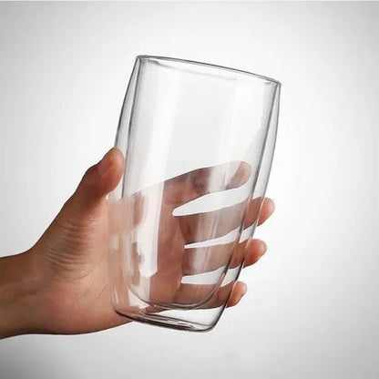 Vaso de vidrio doble pared