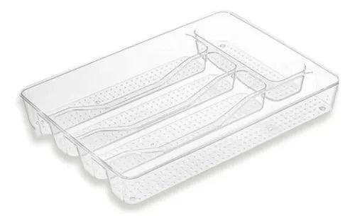 Organizador de cubiertos en acrilico x5 espacios