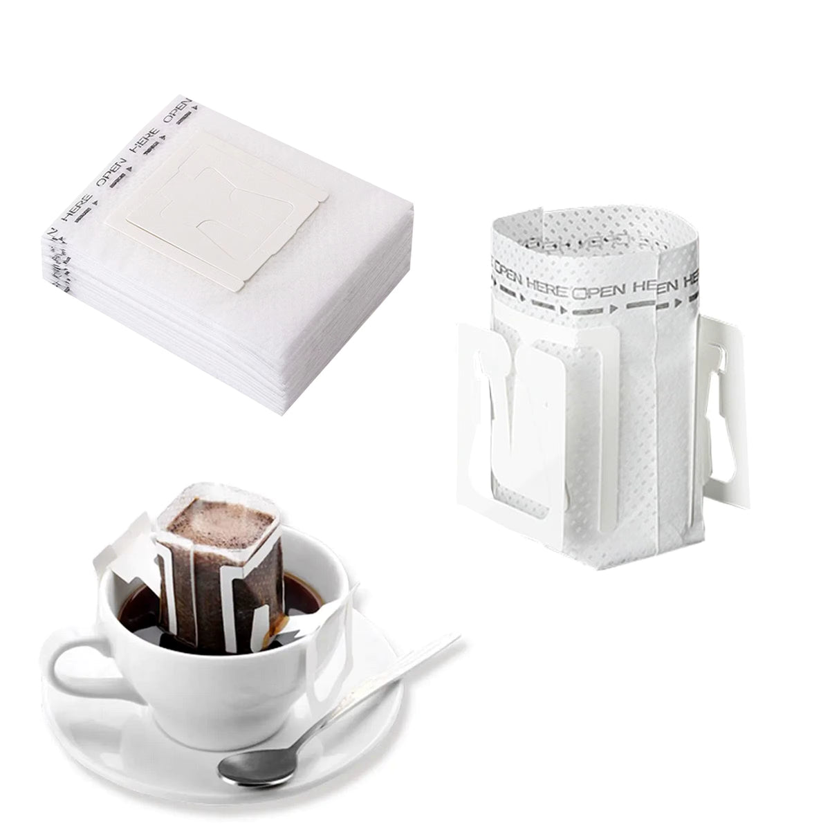 Set bolsas filtros para café x50