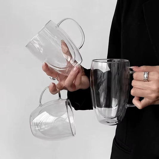 Vaso doble pared con agarradera