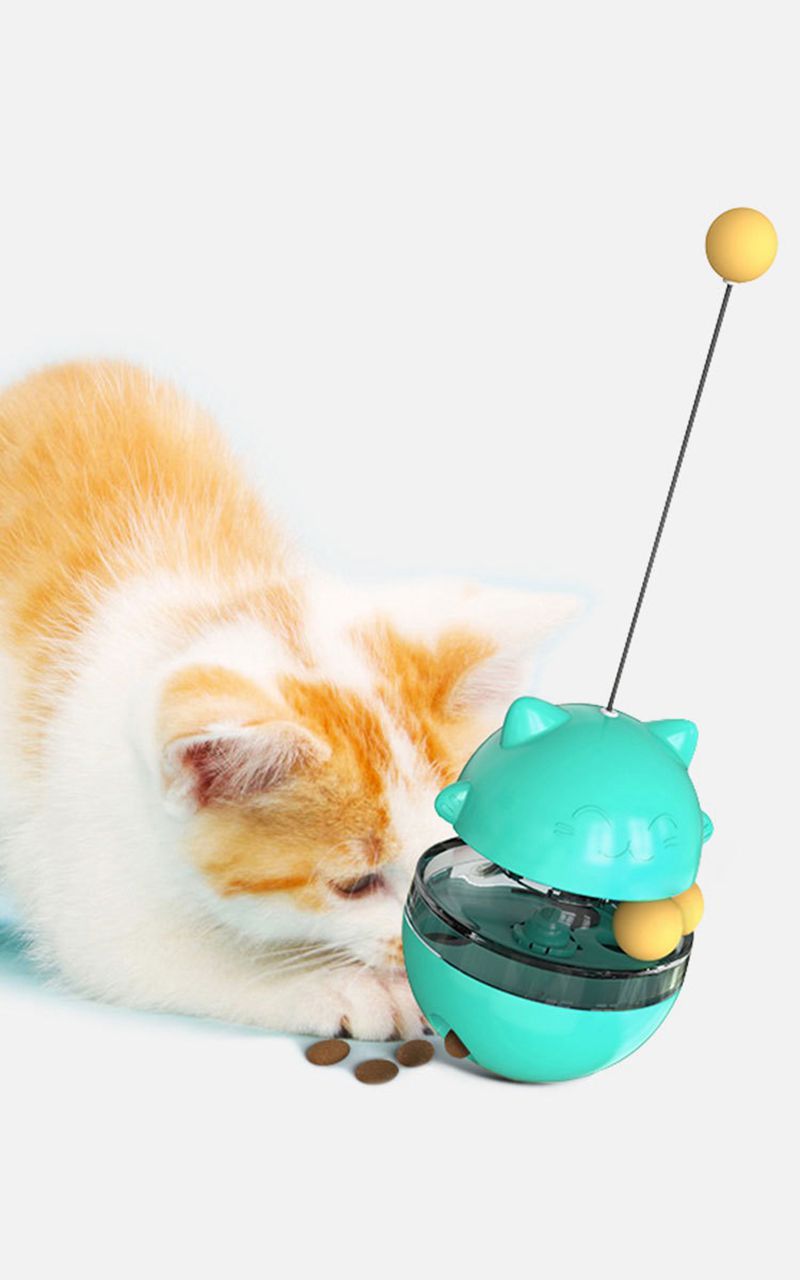 Juguete interactivo-Dispensador de alimentos para gatos