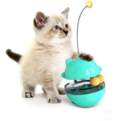 Juguete interactivo-Dispensador de alimentos para gatos