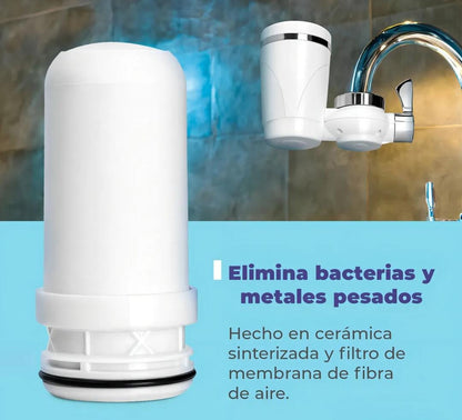 Filtro purificador de agua para grifo