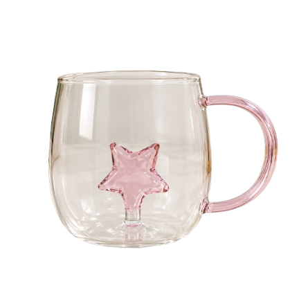 Vaso de vidrio estrella