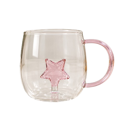 Vaso de vidrio estrella
